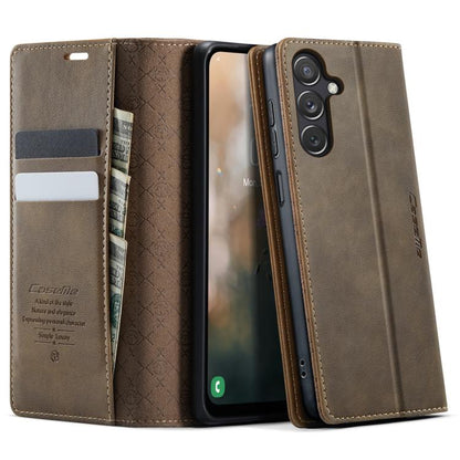 CaseMe 033 Calf Leather Lining Microfibre RFID Blocking Phone Case, For Samsung Galaxy A35 5G, For Samsung Galaxy S24 Ultra 5G, For Samsung Galaxy A15, For Samsung Galaxy A25, For Samsung Galaxy S23 FE 5G, For Samsung Galaxy A24 4G                     ...