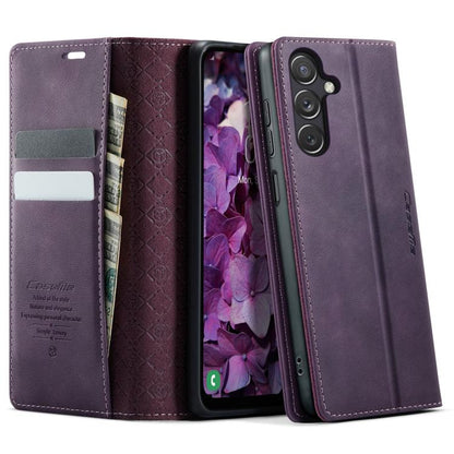 CaseMe 033 Calf Leather Lining Microfibre RFID Blocking Phone Case, For Samsung Galaxy A35 5G, For Samsung Galaxy S24 Ultra 5G, For Samsung Galaxy A15, For Samsung Galaxy A25, For Samsung Galaxy S23 FE 5G, For Samsung Galaxy A24 4G                     ...