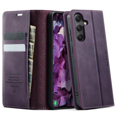 CaseMe 033 Calf Leather Lining Microfibre RFID Blocking Phone Case, For Samsung Galaxy A35 5G, For Samsung Galaxy S24 Ultra 5G, For Samsung Galaxy A15, For Samsung Galaxy A25, For Samsung Galaxy S23 FE 5G, For Samsung Galaxy A24 4G                     ...