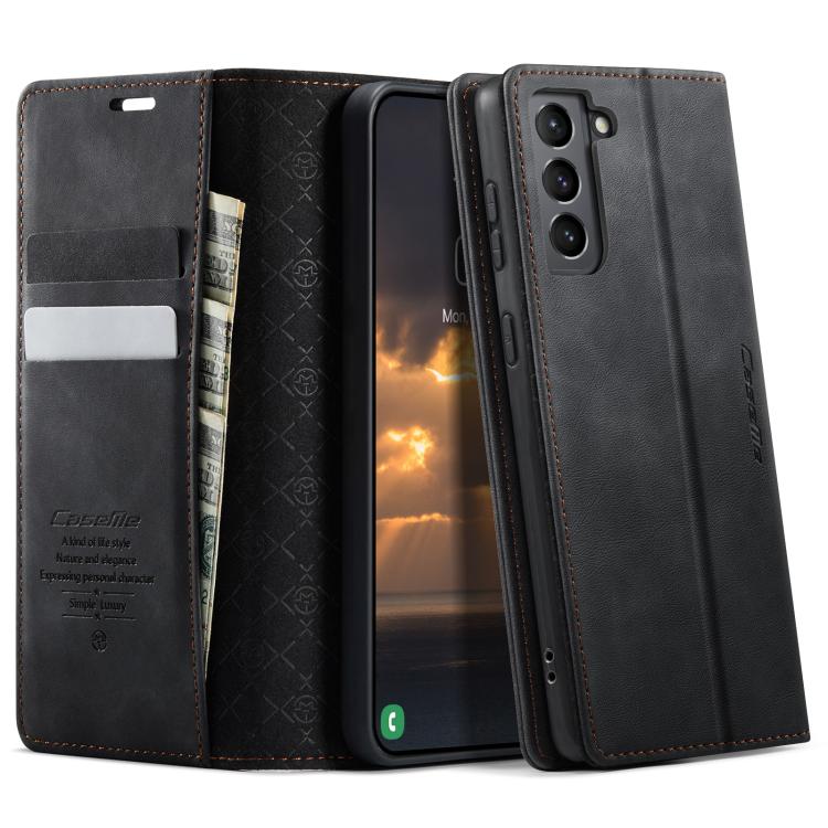 CaseMe 033 Calf Leather Lining Microfibre RFID Blocking Phone Case, For Samsung Galaxy S22 5G, For Samsung Galaxy S21 FE 5G, For Samsung Galaxy S21 5G, For Samsung Galaxy S21+ 5G, For Samsung Galaxy S21 Ultra 5G, For Samsung Galaxy Note20 Ultra        ...