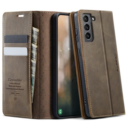 CaseMe 033 Calf Leather Lining Microfibre RFID Blocking Phone Case, For Samsung Galaxy S22 5G, For Samsung Galaxy S21 FE 5G, For Samsung Galaxy S21 5G, For Samsung Galaxy S21+ 5G, For Samsung Galaxy S21 Ultra 5G, For Samsung Galaxy Note20 Ultra        ...
