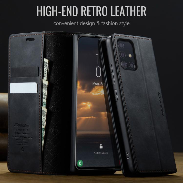 CaseMe 033 Calf Leather Lining Microfibre RFID Blocking Phone Case, For Samsung Galaxy A51, For Samsung Galaxy Note10+, For Samsung Galaxy S10+, For Samsung Galaxy S10, For Samsung Galaxy A17, For Samsung Galaxy S24 / S25 5G                            ...