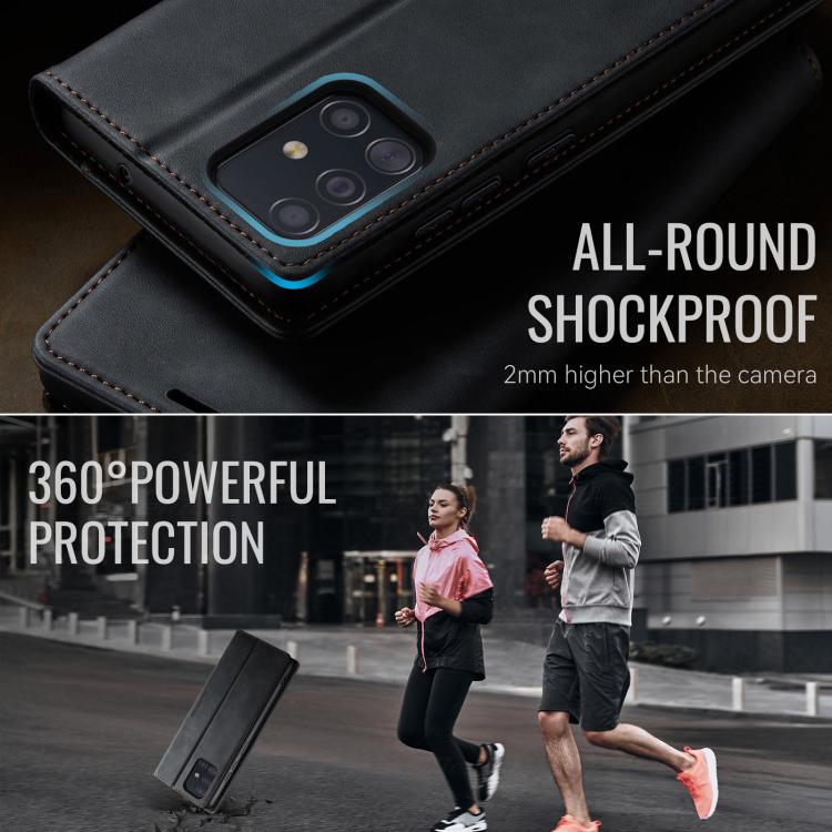 CaseMe 033 Calf Leather Lining Microfibre RFID Blocking Phone Case, For Samsung Galaxy A51, For Samsung Galaxy Note10+, For Samsung Galaxy S10+, For Samsung Galaxy S10, For Samsung Galaxy A17, For Samsung Galaxy S24 / S25 5G                            ...