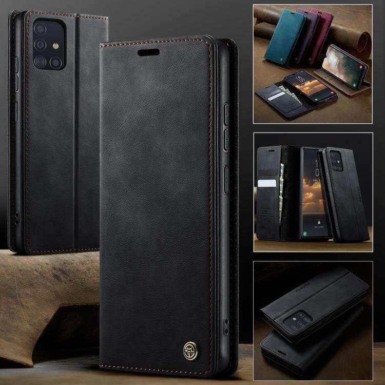 CaseMe 033 Calf Leather Lining Microfibre RFID Blocking Phone Case, For Samsung Galaxy A51, For Samsung Galaxy Note10+, For Samsung Galaxy S10+, For Samsung Galaxy S10, For Samsung Galaxy A17, For Samsung Galaxy S24 / S25 5G                            ...
