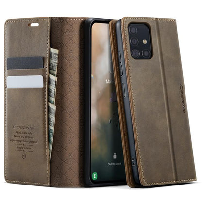 CaseMe 033 Calf Leather Lining Microfibre RFID Blocking Phone Case, For Samsung Galaxy A51, For Samsung Galaxy Note10+, For Samsung Galaxy S10+, For Samsung Galaxy S10, For Samsung Galaxy A17, For Samsung Galaxy S24 / S25 5G                            ...