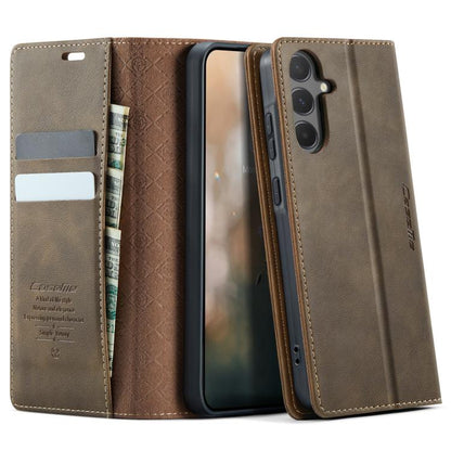 CaseMe 033 Calf Leather Lining Microfibre RFID Blocking Phone Case, For Samsung Galaxy Z Fold7 5G, For Samsung Galaxy Z Filp7 5G, For Samsung Galaxy S25 Edge, For Samsung Galaxy A56 5G, For Samsung Galaxy A26, For Samsung Galaxy A36 5G                 ...