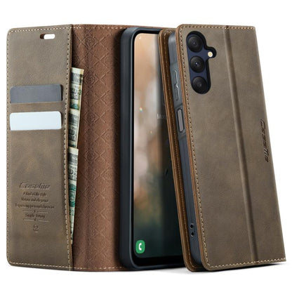 CaseMe 033 Calf Leather Lining Microfibre RFID Blocking Phone Case, For Samsung Galaxy A35 5G, For Samsung Galaxy S24 Ultra 5G, For Samsung Galaxy A15, For Samsung Galaxy A25, For Samsung Galaxy S23 FE 5G, For Samsung Galaxy A24 4G                     ...