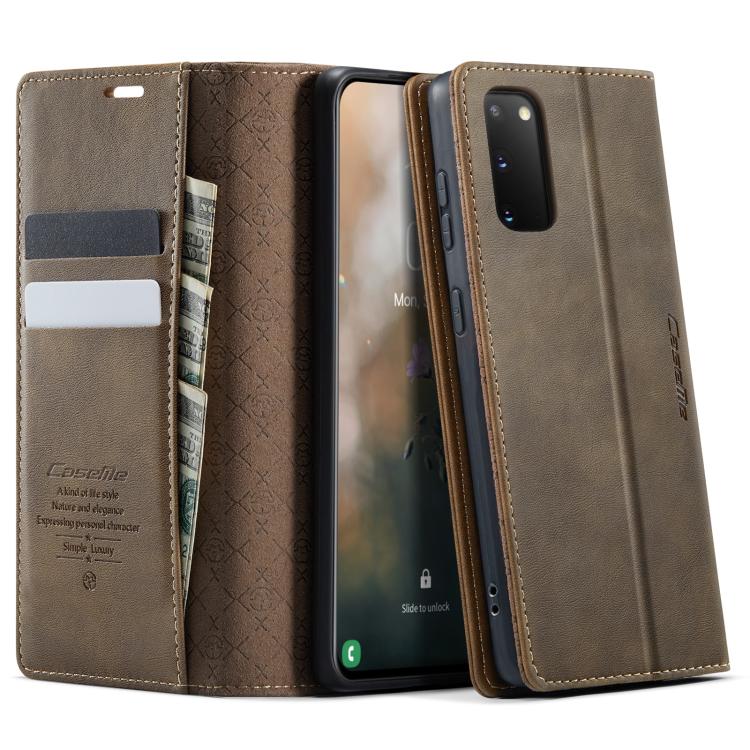 CaseMe 033 Calf Leather Lining Microfibre RFID Blocking Phone Case, For Samsung Galaxy S22 5G, For Samsung Galaxy S21 FE 5G, For Samsung Galaxy S21 5G, For Samsung Galaxy S21+ 5G, For Samsung Galaxy S21 Ultra 5G, For Samsung Galaxy Note20 Ultra        ...