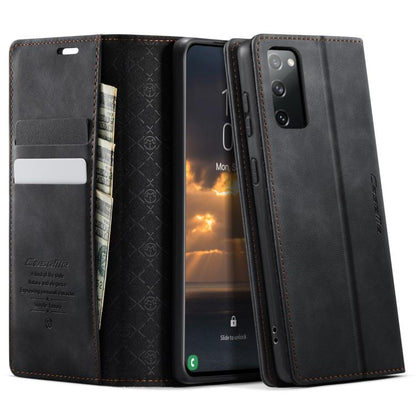 CaseMe 033 Calf Leather Lining Microfibre RFID Blocking Phone Case, For Samsung Galaxy S23+ 5G, For Samsung Galaxy S23 5G, For Samsung Galaxy A12 5G, For Samsung Galaxy S20 FE, For Samsung Galaxy A23 / M23, For Samsung Galaxy A53                       ...