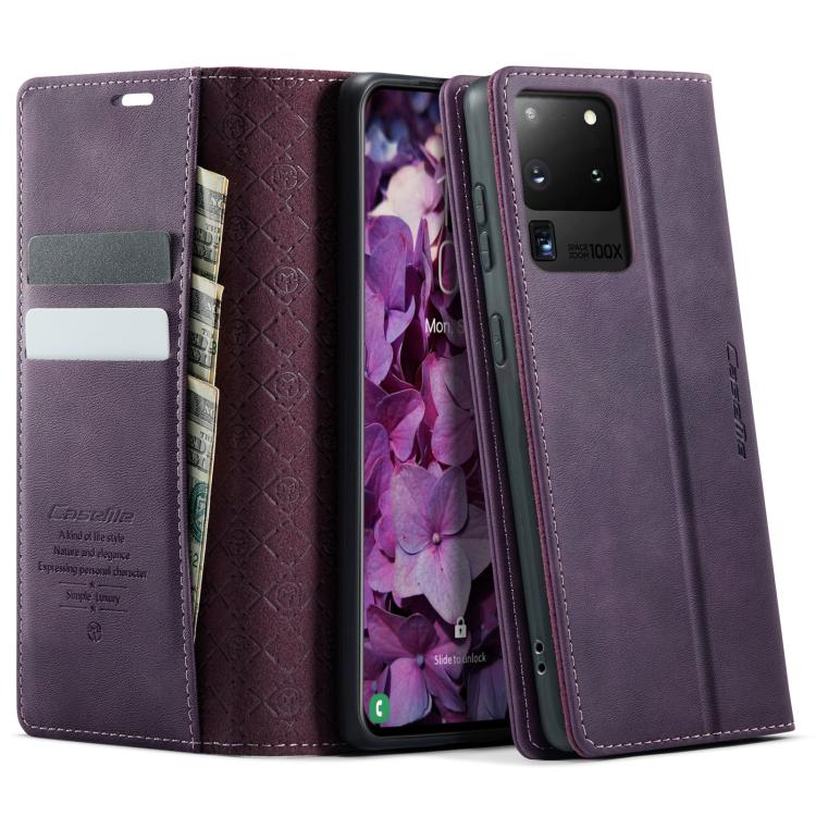CaseMe 033 Calf Leather Lining Microfibre RFID Blocking Phone Case, For Samsung Galaxy S22 5G, For Samsung Galaxy S21 FE 5G, For Samsung Galaxy S21 5G, For Samsung Galaxy S21+ 5G, For Samsung Galaxy S21 Ultra 5G, For Samsung Galaxy Note20 Ultra        ...