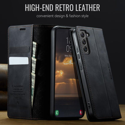 CaseMe 033 Calf Leather Lining Microfibre RFID Blocking Phone Case, For Samsung Galaxy S22 5G, For Samsung Galaxy S21 FE 5G, For Samsung Galaxy S21 5G, For Samsung Galaxy S21+ 5G, For Samsung Galaxy S21 Ultra 5G, For Samsung Galaxy Note20 Ultra        ...