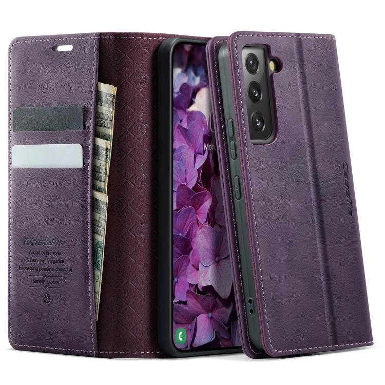 CaseMe 033 Calf Leather Lining Microfibre RFID Blocking Phone Case, For Samsung Galaxy S22 5G, For Samsung Galaxy S21 FE 5G, For Samsung Galaxy S21 5G, For Samsung Galaxy S21+ 5G, For Samsung Galaxy S21 Ultra 5G, For Samsung Galaxy Note20 Ultra        ...
