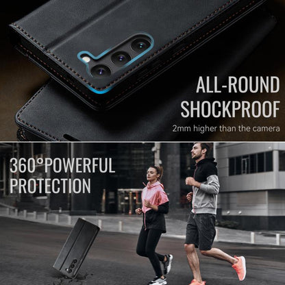 CaseMe 033 Calf Leather Lining Microfibre RFID Blocking Phone Case, For Samsung Galaxy S23+ 5G, For Samsung Galaxy S23 5G, For Samsung Galaxy A12 5G, For Samsung Galaxy S20 FE, For Samsung Galaxy A23 / M23, For Samsung Galaxy A53                       ...