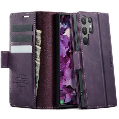 CaseMe 033 Calf Leather Lining Microfibre RFID Blocking Phone Case, For Samsung Galaxy A35 5G, For Samsung Galaxy S24 Ultra 5G, For Samsung Galaxy A15, For Samsung Galaxy A25, For Samsung Galaxy S23 FE 5G, For Samsung Galaxy A24 4G                     ...