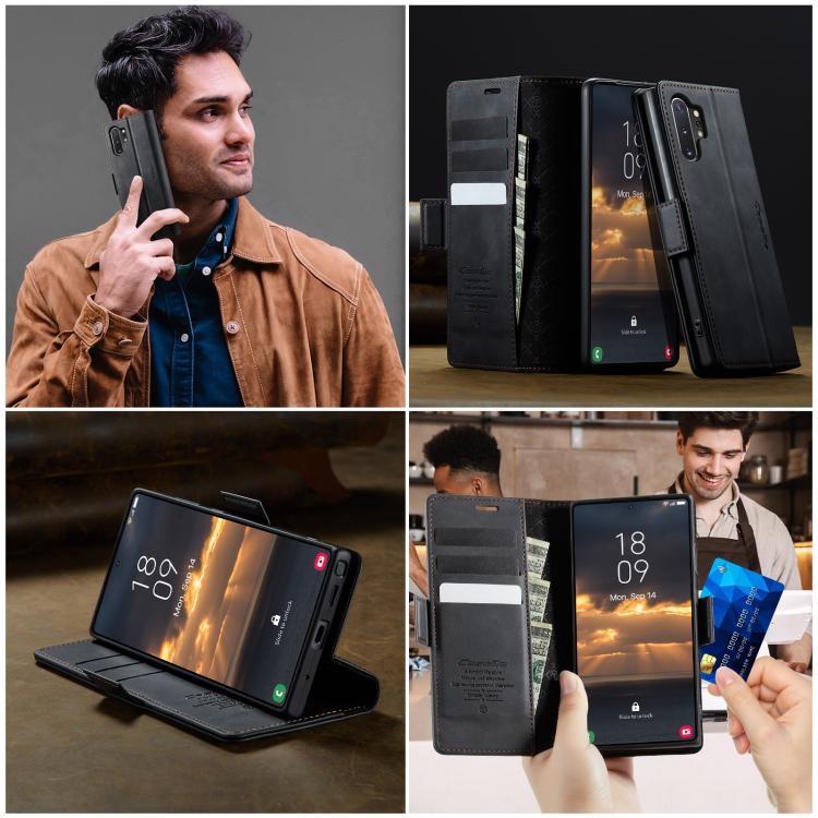 CaseMe 033 Calf Leather Lining Microfibre RFID Blocking Phone Case