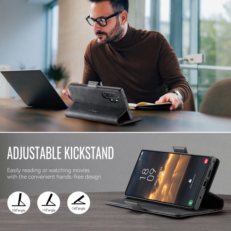 CaseMe 033 Calf Leather Lining Microfibre RFID Blocking Phone Case