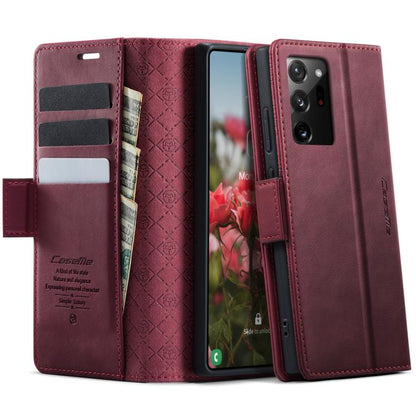 CaseMe 033 Calf Leather Lining Microfibre RFID Blocking Phone Case, For Samsung Galaxy S22 5G, For Samsung Galaxy S21 FE 5G, For Samsung Galaxy S21 5G, For Samsung Galaxy S21+ 5G, For Samsung Galaxy S21 Ultra 5G, For Samsung Galaxy Note20 Ultra        ...