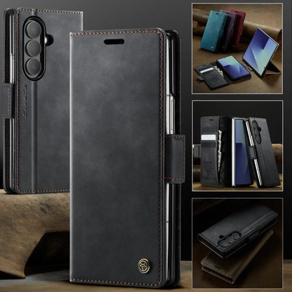 CaseMe 033 Calf Leather Lining Microfibre RFID Blocking Phone Case, For Samsung Galaxy Z Fold7 5G, For Samsung Galaxy Z Filp7 5G, For Samsung Galaxy S25 Edge, For Samsung Galaxy A56 5G, For Samsung Galaxy A26, For Samsung Galaxy A36 5G                 ...