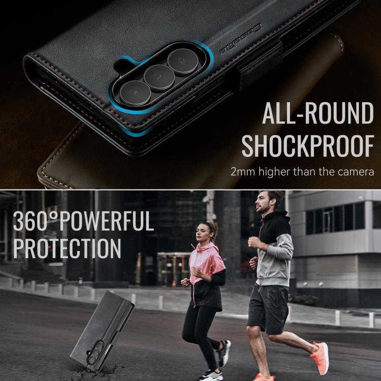 CaseMe 033 Calf Leather Lining Microfibre RFID Blocking Phone Case, For Samsung Galaxy Z Fold7 5G, For Samsung Galaxy Z Filp7 5G, For Samsung Galaxy S25 Edge, For Samsung Galaxy A56 5G, For Samsung Galaxy A26, For Samsung Galaxy A36 5G                 ...