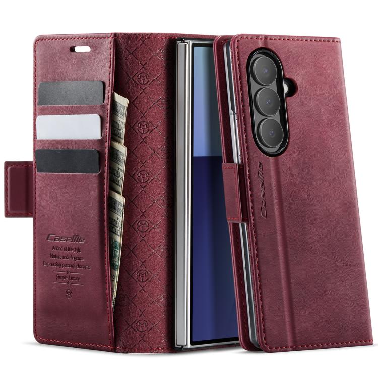 CaseMe 033 Calf Leather Lining Microfibre RFID Blocking Phone Case, For Samsung Galaxy Z Fold7 5G, For Samsung Galaxy Z Filp7 5G, For Samsung Galaxy S25 Edge, For Samsung Galaxy A56 5G, For Samsung Galaxy A26, For Samsung Galaxy A36 5G                 ...