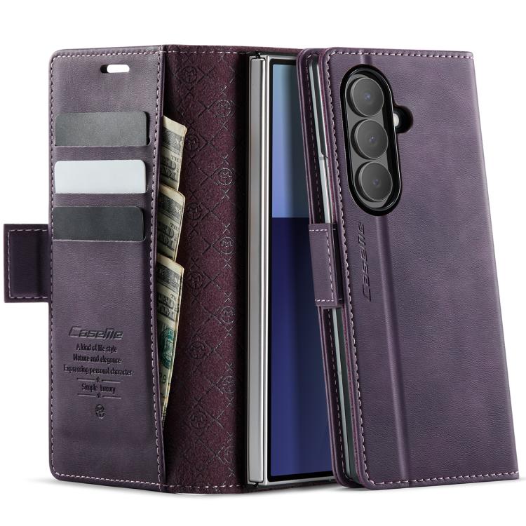 CaseMe 033 Calf Leather Lining Microfibre RFID Blocking Phone Case, For Samsung Galaxy Z Fold7 5G, For Samsung Galaxy Z Filp7 5G, For Samsung Galaxy S25 Edge, For Samsung Galaxy A56 5G, For Samsung Galaxy A26, For Samsung Galaxy A36 5G                 ...