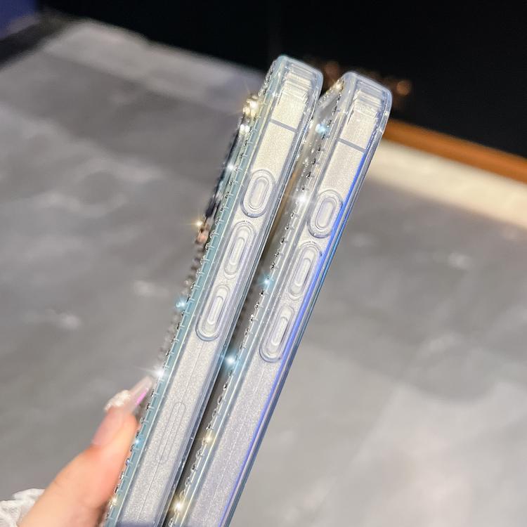 Rhinestone Glitter TPU 4-corners Anti-fall Phone Case