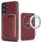 Kalebol Slim MagSafe Ring Magnetic Card Bag Leather Phone Case, For Samsung Galaxy S26 Ultra 5G, For Samsung Galaxy S25 Edge 5G, For Samsung Galaxy S25 5G, For Samsung Galaxy S25+ 5G, For Samsung Galaxy S25 Ultra 5G, For Samsung Galaxy S24 Ultra 5G    ...