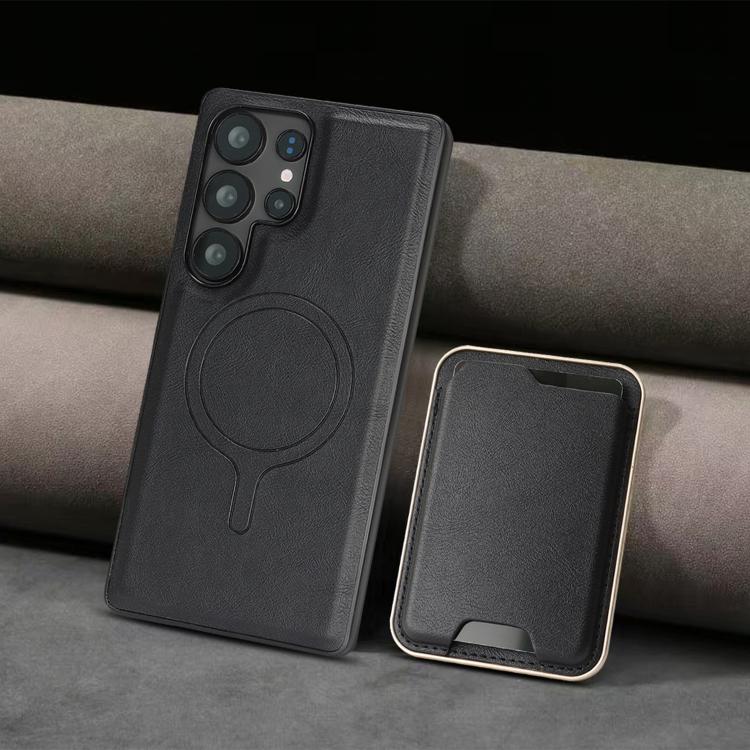 Kalebol Slim MagSafe Ring Magnetic Card Bag Leather Phone Case, For Samsung Galaxy S23 Ultra 5G, For Samsung Galaxy S23+ 5G, For Samsung Galaxy S23 5G, For Samsung Galaxy S22 Ultra 5G