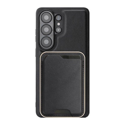 Kalebol Slim MagSafe Ring Magnetic Card Bag Leather Phone Case, For Samsung Galaxy S26 Ultra 5G, For Samsung Galaxy S25 Edge 5G, For Samsung Galaxy S25 5G, For Samsung Galaxy S25+ 5G, For Samsung Galaxy S25 Ultra 5G, For Samsung Galaxy S24 Ultra 5G    ...