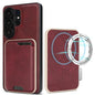 Kalebol Slim MagSafe Ring Magnetic Card Bag Leather Phone Case, For Samsung Galaxy S26 Ultra 5G, For Samsung Galaxy S25 Edge 5G, For Samsung Galaxy S25 5G, For Samsung Galaxy S25+ 5G, For Samsung Galaxy S25 Ultra 5G, For Samsung Galaxy S24 Ultra 5G    ...