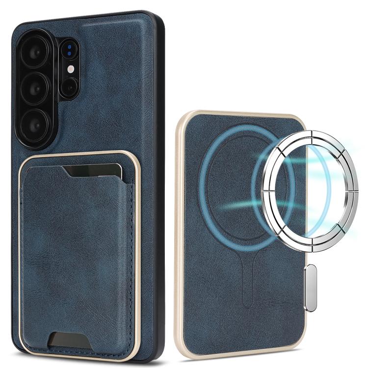 Kalebol Slim MagSafe Ring Magnetic Card Bag Leather Phone Case, For Samsung Galaxy S26 Ultra 5G, For Samsung Galaxy S25 Edge 5G, For Samsung Galaxy S25 5G, For Samsung Galaxy S25+ 5G, For Samsung Galaxy S25 Ultra 5G, For Samsung Galaxy S24 Ultra 5G    ...