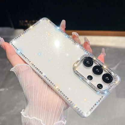 Rhinestone Glitter TPU 4-corners Anti-fall Phone Case, For Samsung Galaxy A35 5G, For Samsung Galaxy S24 Ultra 5G, For Samsung Galaxy S24+ 5G, For Samsung Galaxy S24 5G, For Samsung Galaxy S23 Ultra 5G