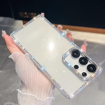 Rhinestone Glitter TPU 4-corners Anti-fall Phone Case, For Samsung Galaxy A35 5G, For Samsung Galaxy S24 Ultra 5G, For Samsung Galaxy S24+ 5G, For Samsung Galaxy S24 5G, For Samsung Galaxy S23 Ultra 5G