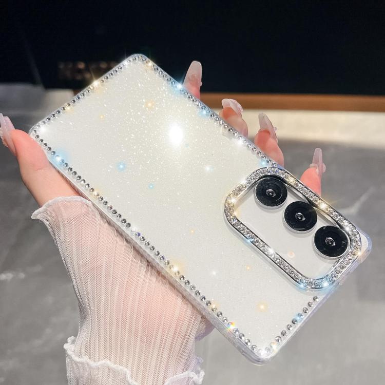 Rhinestone Glitter TPU 4-corners Anti-fall Phone Case, For Samsung Galaxy A35 5G, For Samsung Galaxy S24 Ultra 5G, For Samsung Galaxy S24+ 5G, For Samsung Galaxy S24 5G, For Samsung Galaxy S23 Ultra 5G