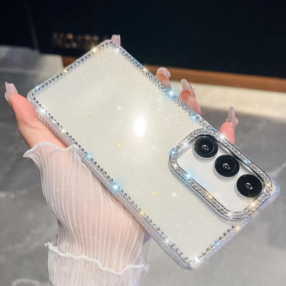 Rhinestone Glitter TPU 4-corners Anti-fall Phone Case, For Samsung Galaxy A35 5G, For Samsung Galaxy S24 Ultra 5G, For Samsung Galaxy S24+ 5G, For Samsung Galaxy S24 5G, For Samsung Galaxy S23 Ultra 5G