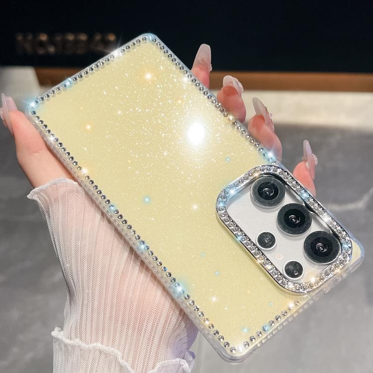 Rhinestone Glitter TPU 4-corners Anti-fall Phone Case, For Samsung Galaxy A35 5G, For Samsung Galaxy S24 Ultra 5G, For Samsung Galaxy S24+ 5G, For Samsung Galaxy S24 5G, For Samsung Galaxy S23 Ultra 5G