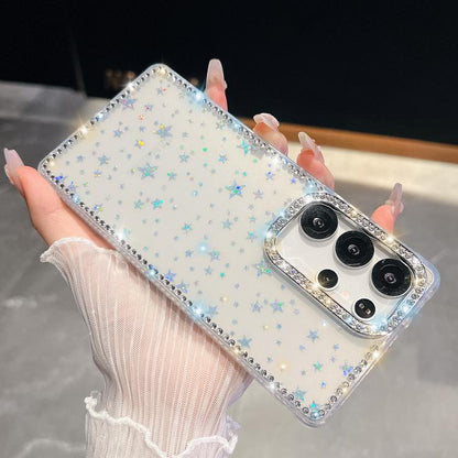 Rhinestone Glitter TPU 4-corners Anti-fall Phone Case, For Samsung Galaxy A35 5G, For Samsung Galaxy S24 Ultra 5G, For Samsung Galaxy S24+ 5G, For Samsung Galaxy S24 5G, For Samsung Galaxy S23 Ultra 5G