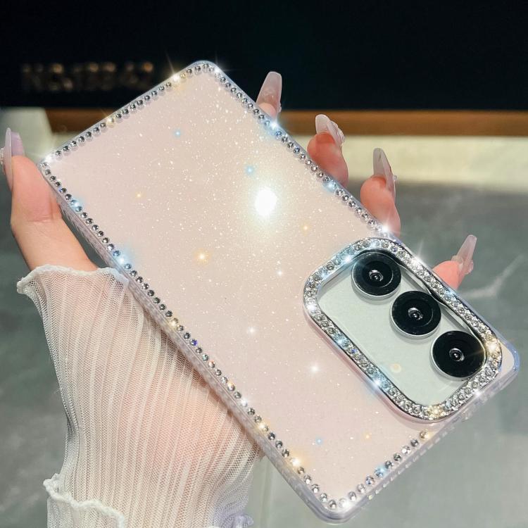 Rhinestone Glitter TPU 4-corners Anti-fall Phone Case, For Samsung Galaxy A35 5G, For Samsung Galaxy S24 Ultra 5G, For Samsung Galaxy S24+ 5G, For Samsung Galaxy S24 5G, For Samsung Galaxy S23 Ultra 5G