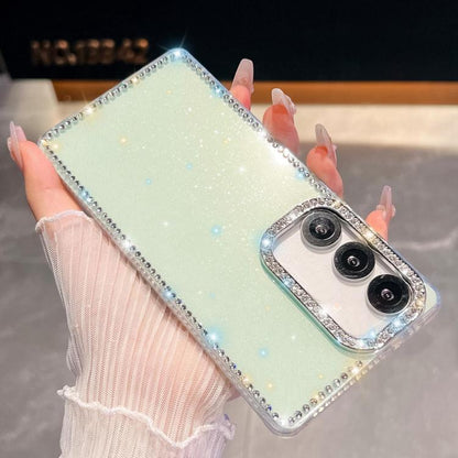 Rhinestone Glitter TPU 4-corners Anti-fall Phone Case, For Samsung Galaxy A35 5G, For Samsung Galaxy S24 Ultra 5G, For Samsung Galaxy S24+ 5G, For Samsung Galaxy S24 5G, For Samsung Galaxy S23 Ultra 5G