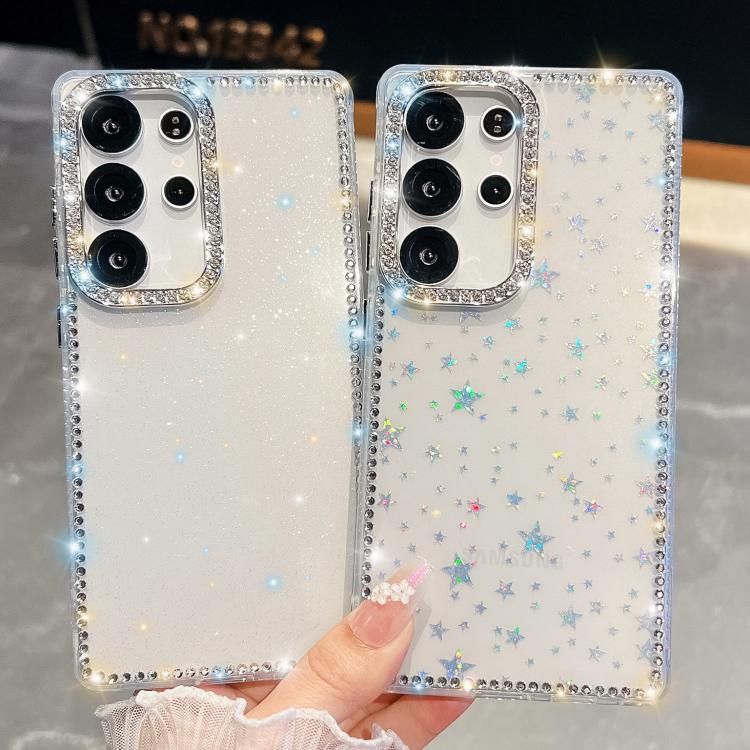 Rhinestone Glitter TPU 4-corners Anti-fall Phone Case, For Samsung Galaxy A35 5G, For Samsung Galaxy S24 Ultra 5G, For Samsung Galaxy S24+ 5G, For Samsung Galaxy S24 5G, For Samsung Galaxy S23 Ultra 5G