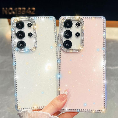 Rhinestone Glitter TPU 4-corners Anti-fall Phone Case, For Samsung Galaxy A35 5G, For Samsung Galaxy S24 Ultra 5G, For Samsung Galaxy S24+ 5G, For Samsung Galaxy S24 5G, For Samsung Galaxy S23 Ultra 5G