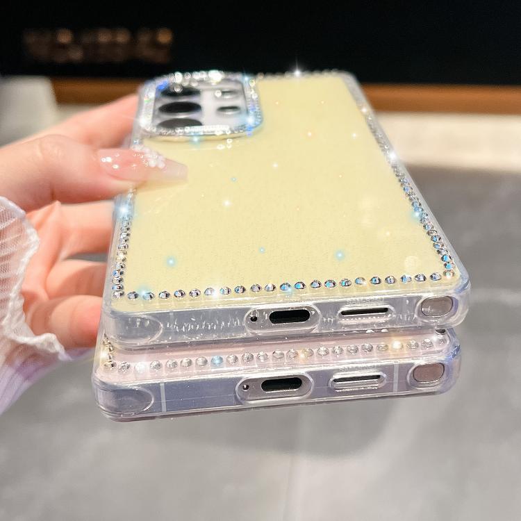 Rhinestone Glitter TPU 4-corners Anti-fall Phone Case, For Samsung Galaxy A35 5G, For Samsung Galaxy S24 Ultra 5G, For Samsung Galaxy S24+ 5G, For Samsung Galaxy S24 5G, For Samsung Galaxy S23 Ultra 5G
