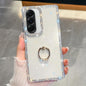 Rhinestone Glitter TPU Ring Holder Anti-fall Phone Case, For Samsung Galaxy S26+ 5G, For Samsung Galaxy S26 Ultra 5G, For Samsung Galaxy S26 5G, For Samsung Galaxy A07 5G, For Samsung Galaxy A17 5G, For Samsung Galaxy A56 5G, For Samsung Galaxy A26 5G ...