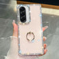 Rhinestone Glitter TPU Ring Holder Anti-fall Phone Case, For Samsung Galaxy S26+ 5G, For Samsung Galaxy S26 Ultra 5G, For Samsung Galaxy S26 5G, For Samsung Galaxy A07 5G, For Samsung Galaxy A17 5G, For Samsung Galaxy A56 5G, For Samsung Galaxy A26 5G ...