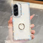 Rhinestone Glitter TPU Ring Holder Anti-fall Phone Case, For Samsung Galaxy S26+ 5G, For Samsung Galaxy S26 Ultra 5G, For Samsung Galaxy S26 5G, For Samsung Galaxy A07 5G, For Samsung Galaxy A17 5G, For Samsung Galaxy A56 5G, For Samsung Galaxy A26 5G ...