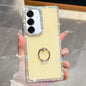 Rhinestone Glitter TPU Ring Holder Anti-fall Phone Case, For Samsung Galaxy S25 5G, For Samsung Galaxy S25+ 5G, For Samsung Galaxy S25 Ultra 5G, For Samsung Galaxy A16 5G, For Samsung Galaxy S24 FE 5G, For Samsung Galaxy A15 5G, For Samsung Galaxy A55 ...