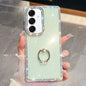Rhinestone Glitter TPU Ring Holder Anti-fall Phone Case, For Samsung Galaxy S25 5G, For Samsung Galaxy S25+ 5G, For Samsung Galaxy S25 Ultra 5G, For Samsung Galaxy A16 5G, For Samsung Galaxy S24 FE 5G, For Samsung Galaxy A15 5G, For Samsung Galaxy A55 ...