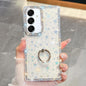 Rhinestone Glitter TPU Ring Holder Anti-fall Phone Case, For Samsung Galaxy S25 5G, For Samsung Galaxy S25+ 5G, For Samsung Galaxy S25 Ultra 5G, For Samsung Galaxy A16 5G, For Samsung Galaxy S24 FE 5G, For Samsung Galaxy A15 5G, For Samsung Galaxy A55 ...