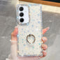 Rhinestone Glitter TPU Ring Holder Anti-fall Phone Case, For Samsung Galaxy S25 5G, For Samsung Galaxy S25+ 5G, For Samsung Galaxy S25 Ultra 5G, For Samsung Galaxy A16 5G, For Samsung Galaxy S24 FE 5G, For Samsung Galaxy A15 5G, For Samsung Galaxy A55 ...