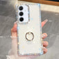 Rhinestone Glitter TPU Ring Holder Anti-fall Phone Case, For Samsung Galaxy S25 5G, For Samsung Galaxy S25+ 5G, For Samsung Galaxy S25 Ultra 5G, For Samsung Galaxy A16 5G, For Samsung Galaxy S24 FE 5G, For Samsung Galaxy A15 5G, For Samsung Galaxy A55 ...